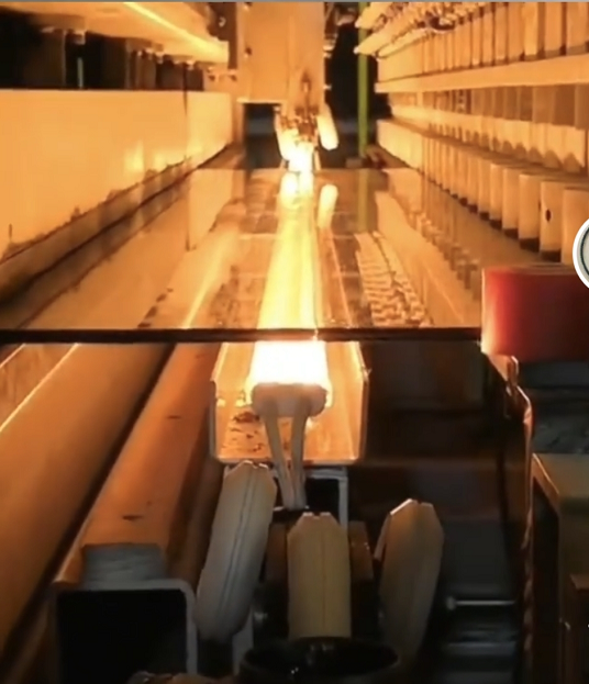 Fiber glass annealing heater