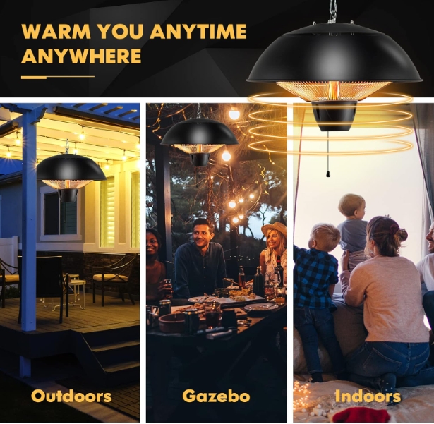 Electric outdoor heater waterproof
